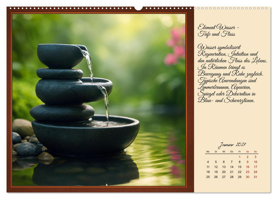 Feng Shui - Symbole für die Harmonie des Qi (CALVENDO Wandkalender 2027)