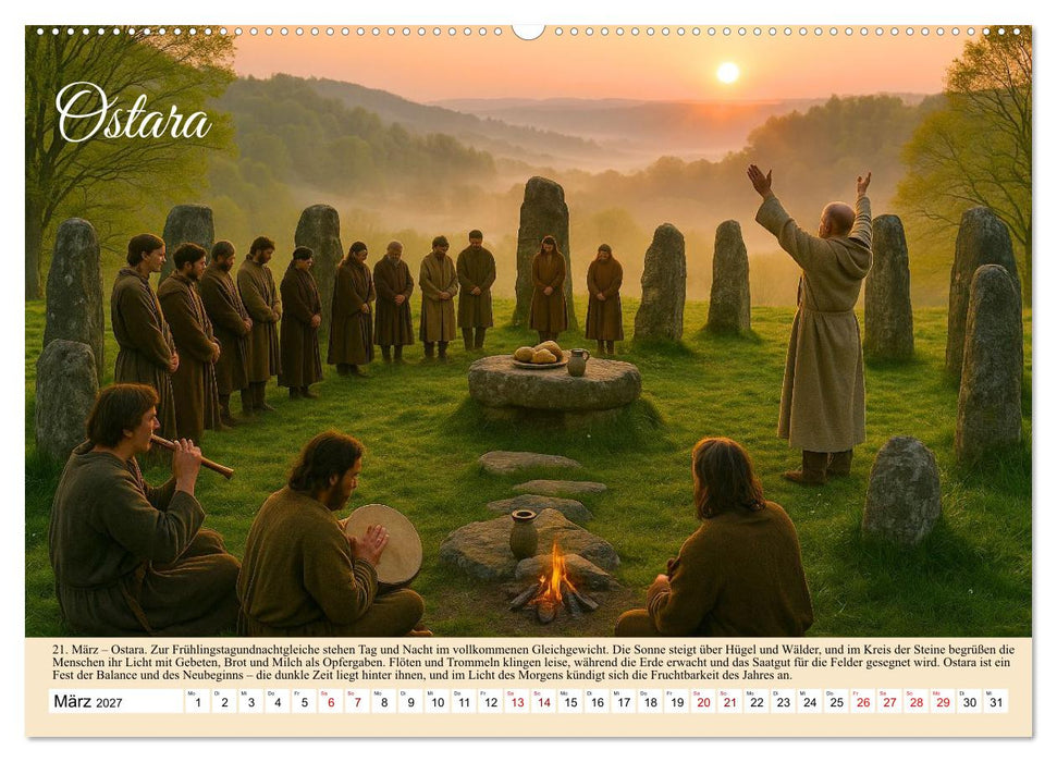 Von Samhain bis Beltane (CALVENDO Premium Wandkalender 2027)