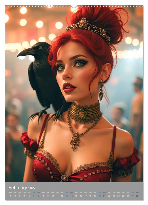 Steampunk Circus Dreams (CALVENDO Monthly Calendar 2027)