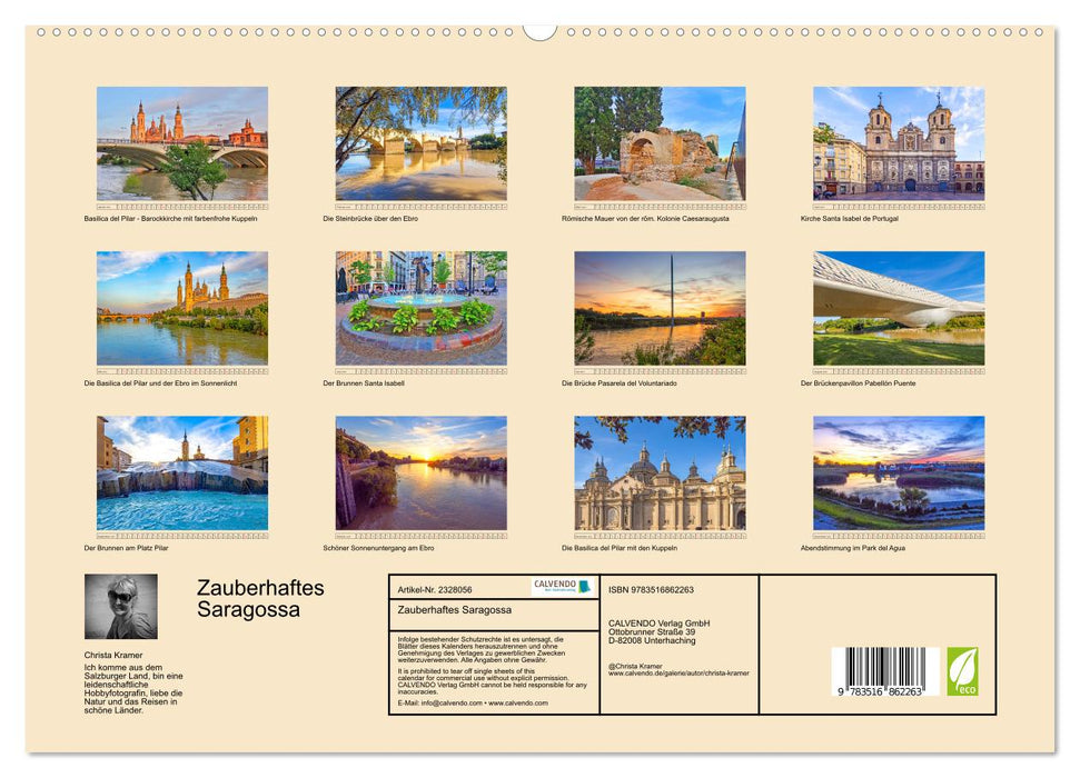 Zauberhaftes Saragossa (CALVENDO Premium Wandkalender 2027)