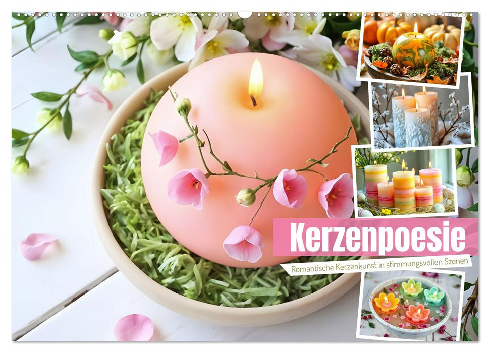 Kerzenpoesie - Romantische Kerzenkunst in stimmungsvollen Szenen (CALVENDO Wandkalender 2027)