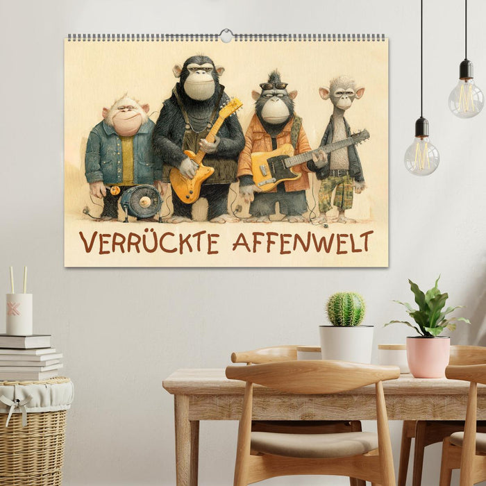 Verrückte Affenwelt (CALVENDO Wandkalender 2027)