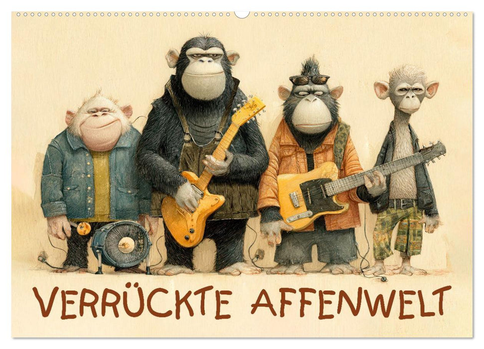 Verrückte Affenwelt (CALVENDO Wandkalender 2027)