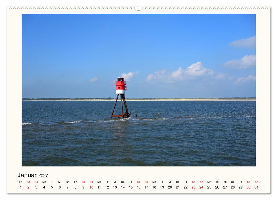 Borkum - Ruhig inmitten der Wogen (CALVENDO Wandkalender 2027)
