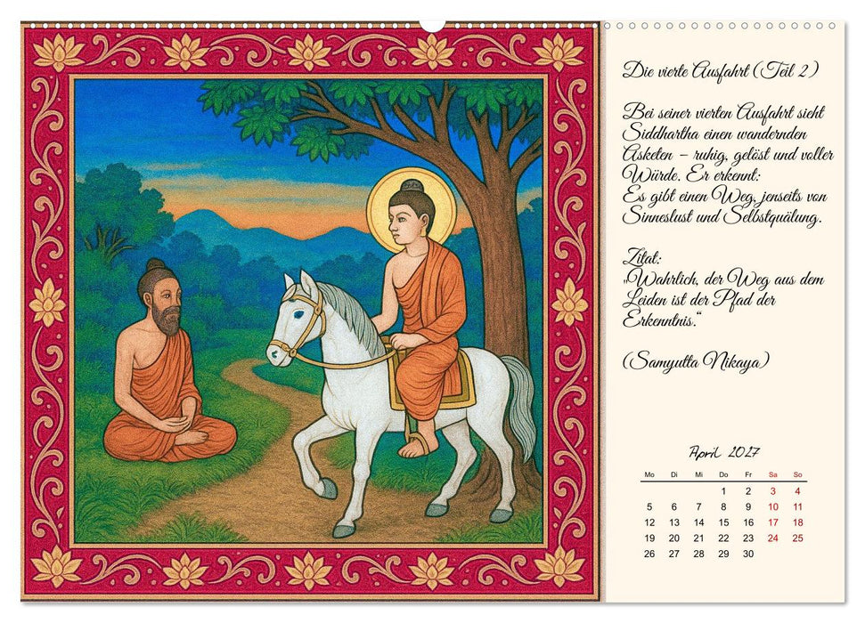 Siddhartas Pfad zum Buddha (CALVENDO Premium Wandkalender 2027)