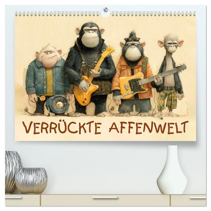 Verrückte Affenwelt (CALVENDO Premium Wandkalender 2027)