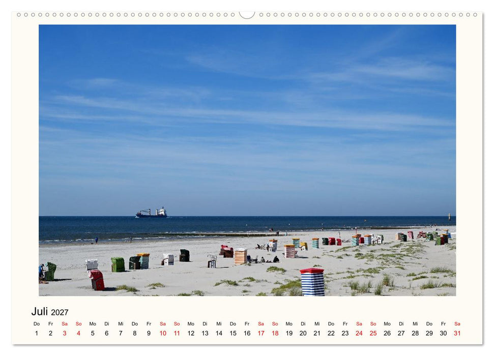Borkum - Ruhig inmitten der Wogen (CALVENDO Premium Wandkalender 2027)