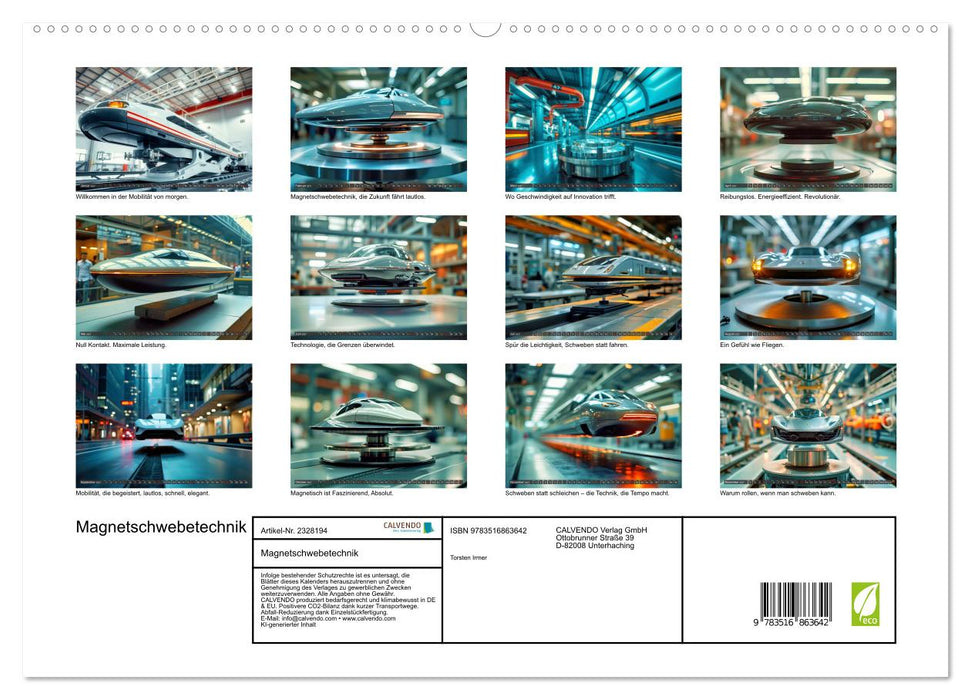 Magnetschwebetechnik (CALVENDO Premium Wandkalender 2027)