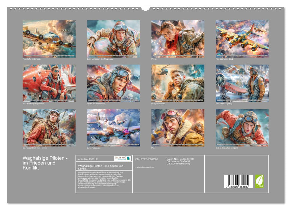 Waghalsige Piloten - im Frieden und Konflikt (CALVENDO Premium Wandkalender 2027)