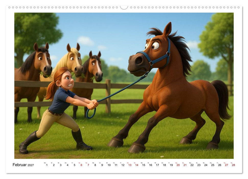 Mädchen brauchen ein Hoppi (CALVENDO Wandkalender 2027)