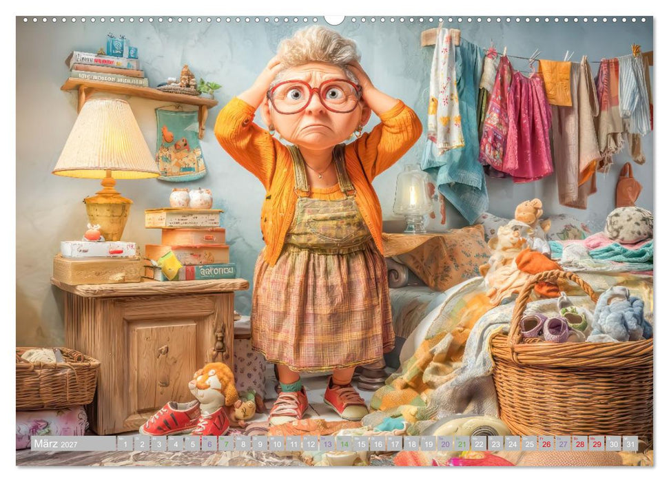 Flotte Omas - Humorwerke (CALVENDO Premium Wandkalender 2027)