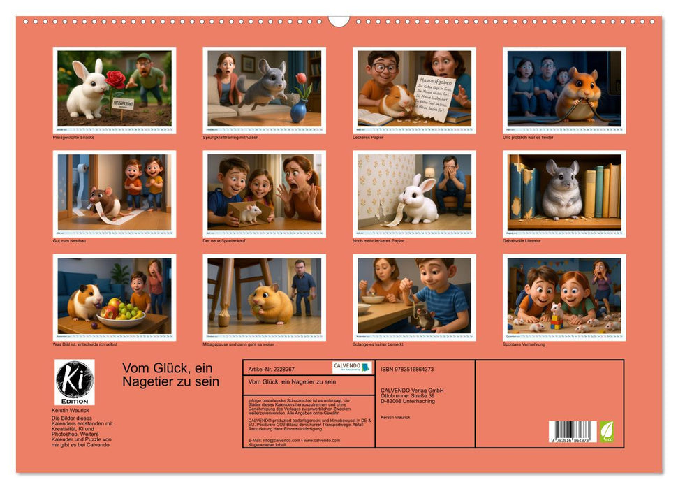Vom Glück, ein Nagetier zu sein (CALVENDO Wandkalender 2027)