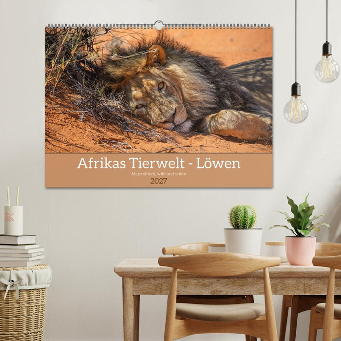 Afrikas Tierwelt - Löwen (CALVENDO Wandkalender 2027)