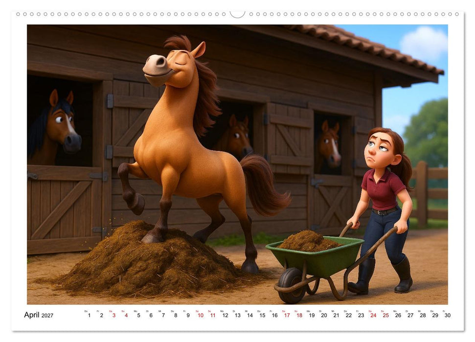 Mädchen brauchen ein Hoppi (CALVENDO Premium Wandkalender 2027)