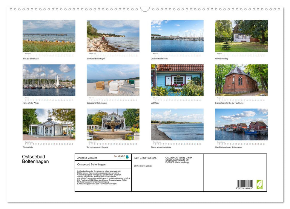 Ostseebad Boltenhagen (CALVENDO Wandkalender 2027)