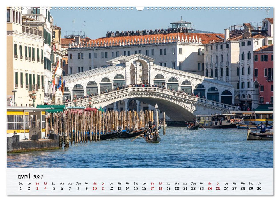 Venise - Un hommage imagé à la magie vénitienne (CALVENDO Calendrier mensuel 2027)