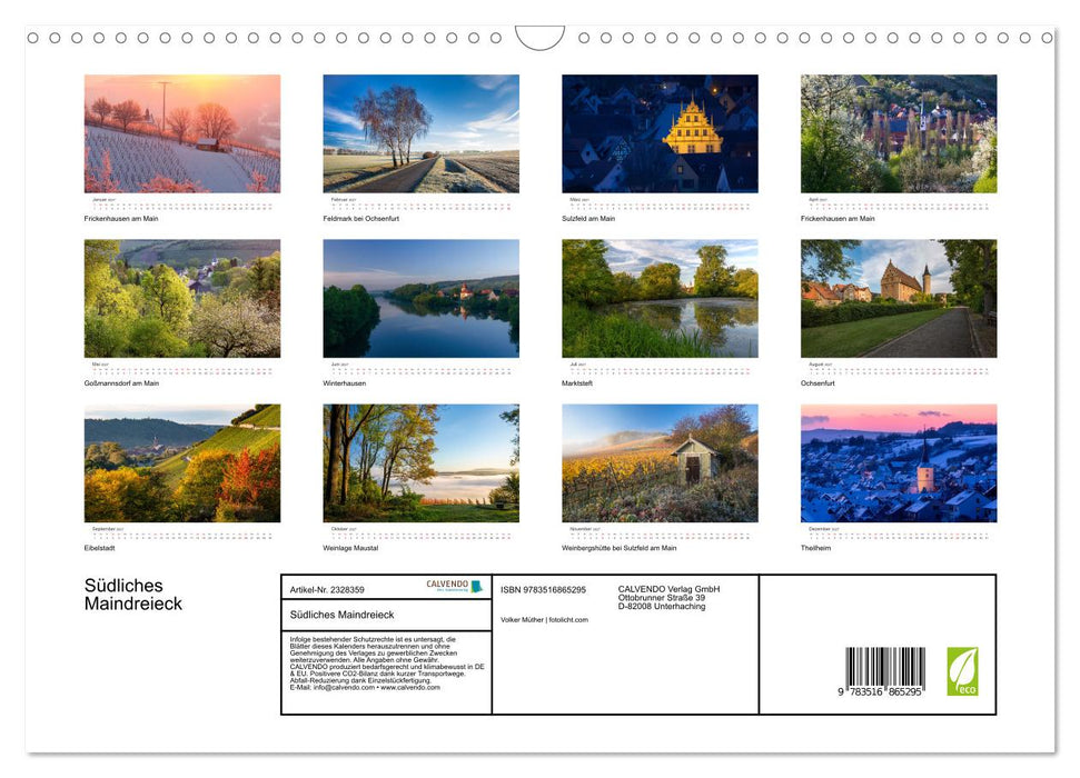 Südliches Maindreieck (CALVENDO Wandkalender 2027)