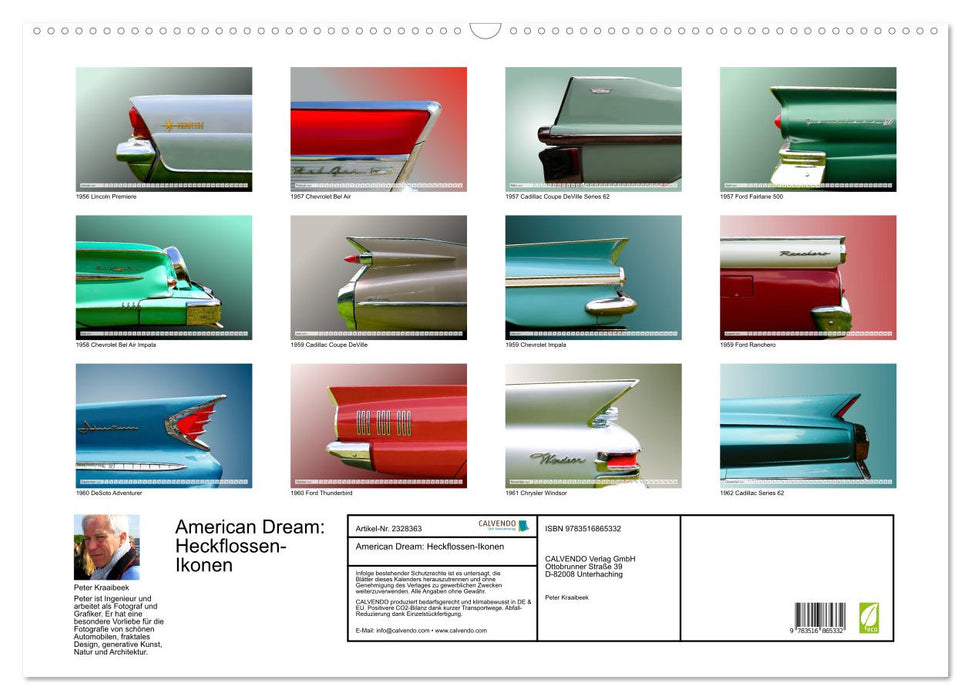 American Dream: Heckflossen-Ikonen (CALVENDO Wandkalender 2027)