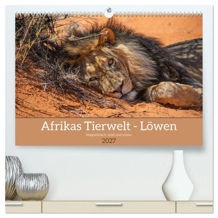Afrikas Tierwelt - Löwen (CALVENDO Premium Wandkalender 2027)