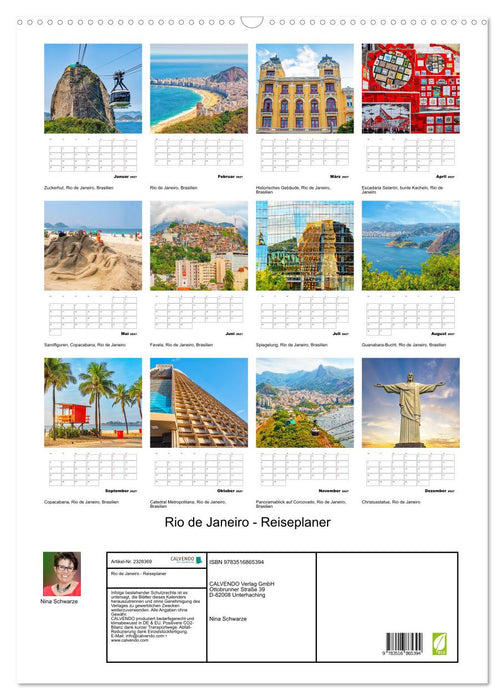 Rio de Janeiro - Reiseplaner (CALVENDO Wandkalender 2027)