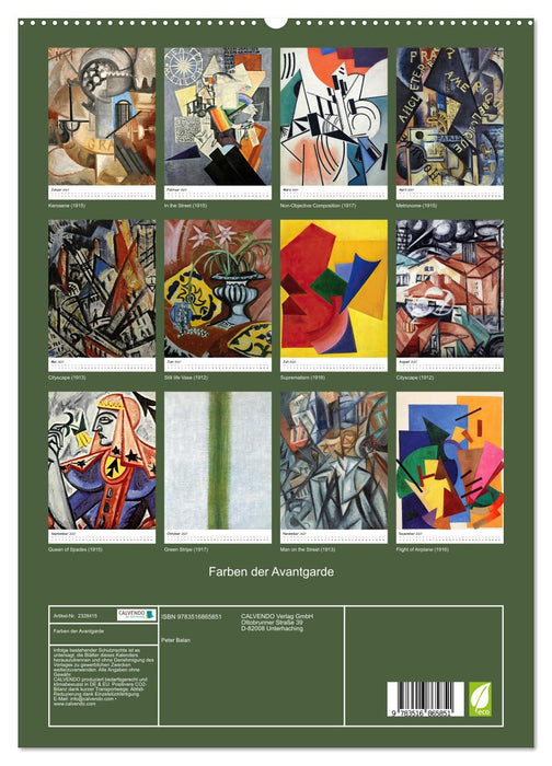 Farben der Avantgarde (CALVENDO Premium Wandkalender 2027)