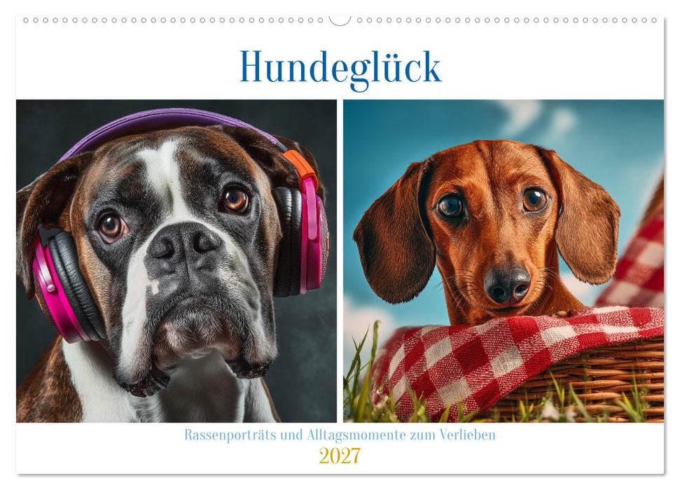 Hundeglück (CALVENDO Wandkalender 2027)