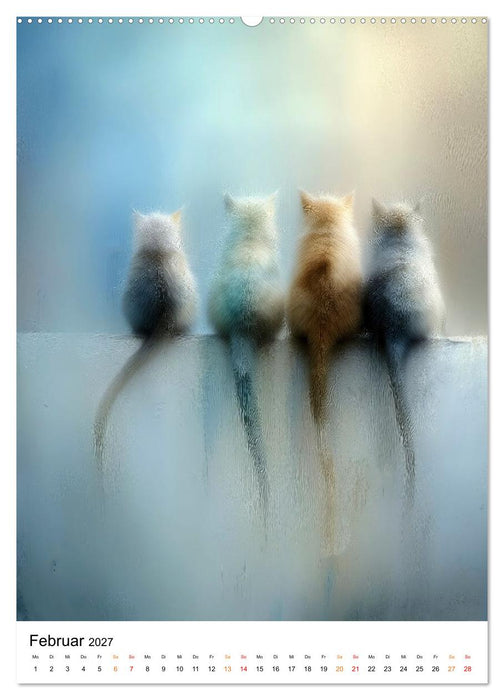Tiere im Schleier der Zeit (CALVENDO Wandkalender 2027)