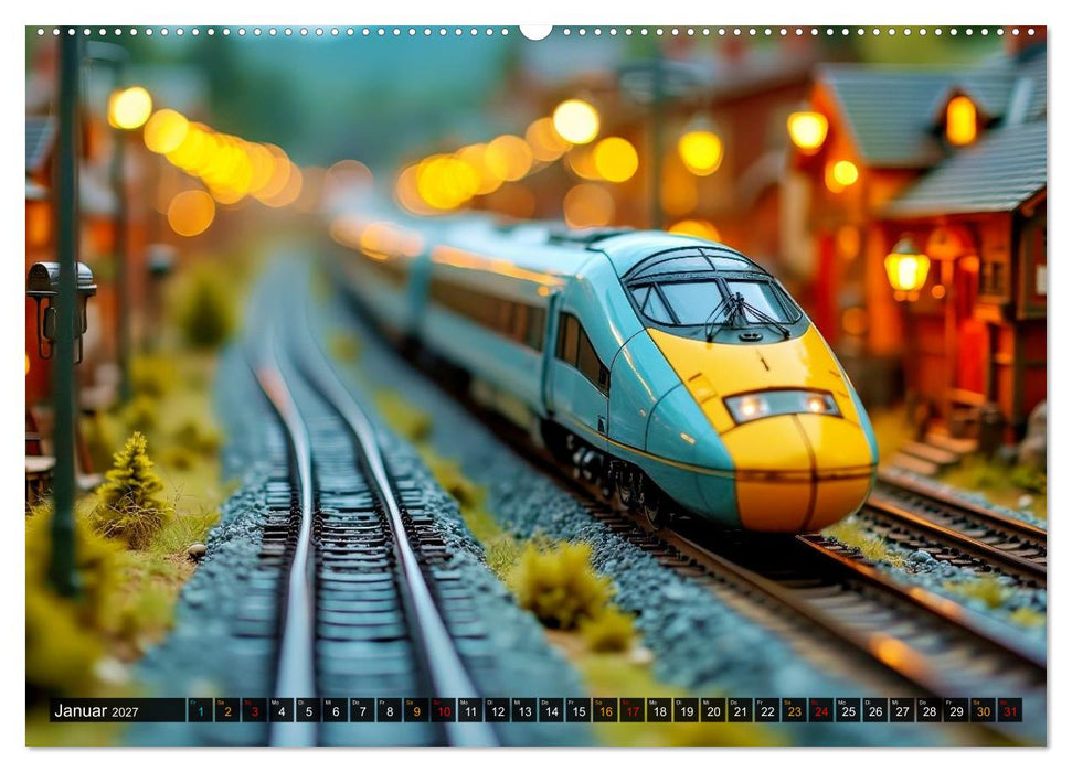 Futuristische Modelleisenbahn (CALVENDO Wandkalender 2027)