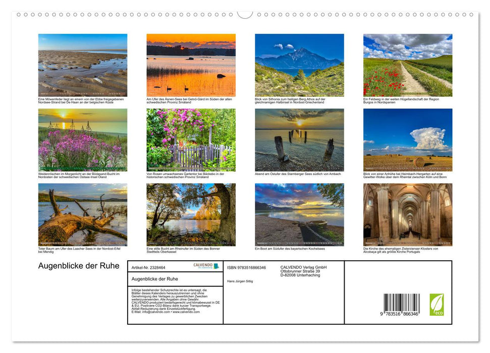 Augenblicke der Ruhe (CALVENDO Premium Wandkalender 2027)