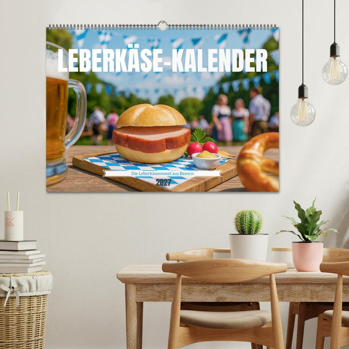 Leberkäse-Kalender - Die Leberkässemmel aus Bayern (CALVENDO Wandkalender 2027)