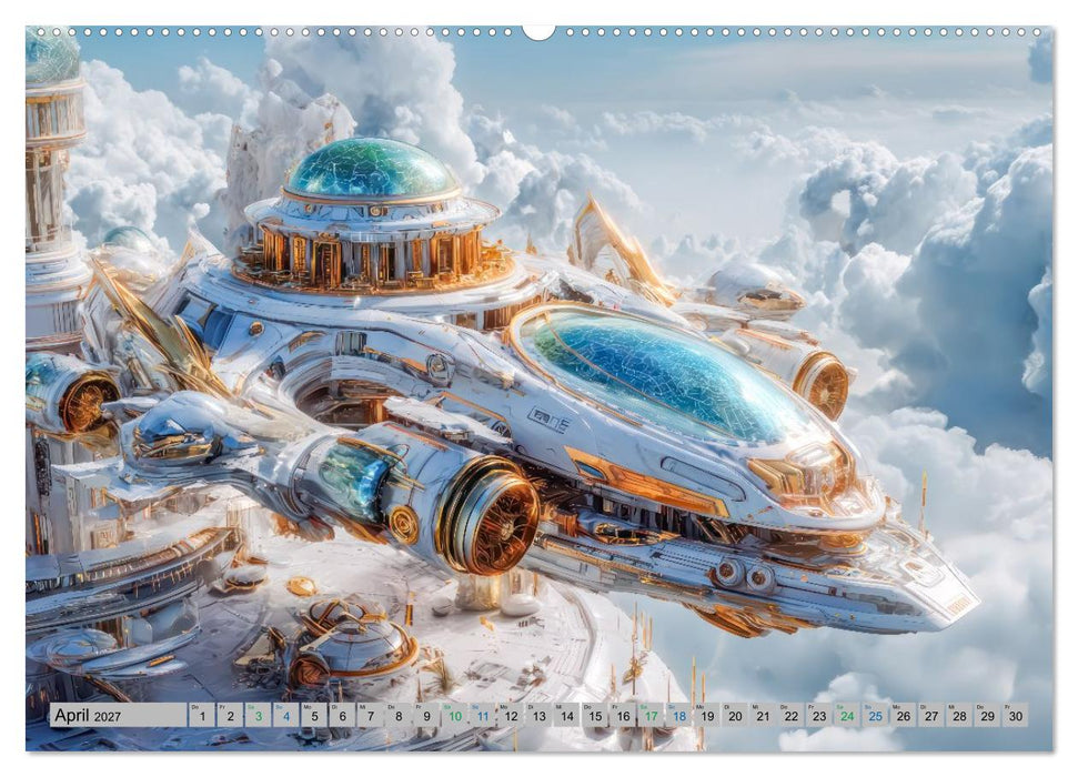 Science-Fiction Erlebnisse - Fantastische Welten (CALVENDO Premium Wandkalender 2027)