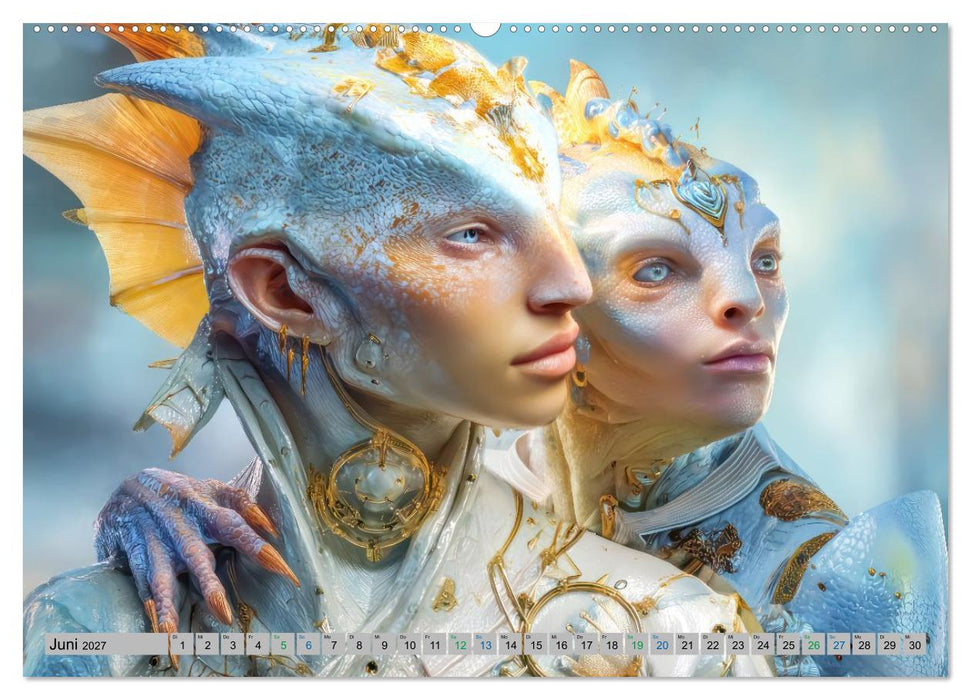 Science-Fiction Erlebnisse - Fantastische Welten (CALVENDO Premium Wandkalender 2027)