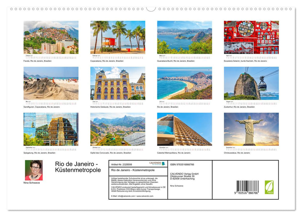 Rio de Janeiro - Küstenmetropole (CALVENDO Premium Wandkalender 2027)