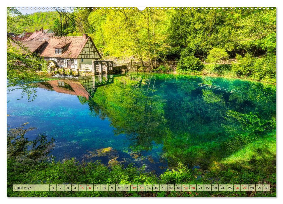 Faszinierende Karstquellen auf der Schwäbischen Alb (CALVENDO Premium Wandkalender 2027)