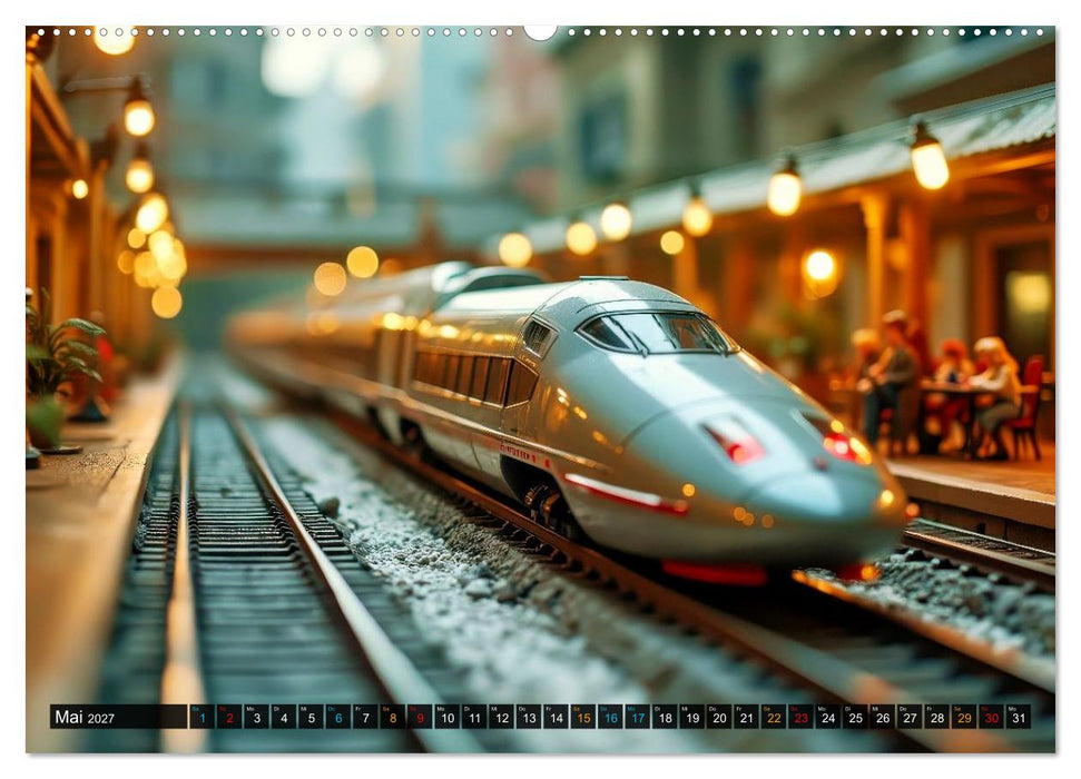 Futuristische Modelleisenbahn (CALVENDO Premium Wandkalender 2027)