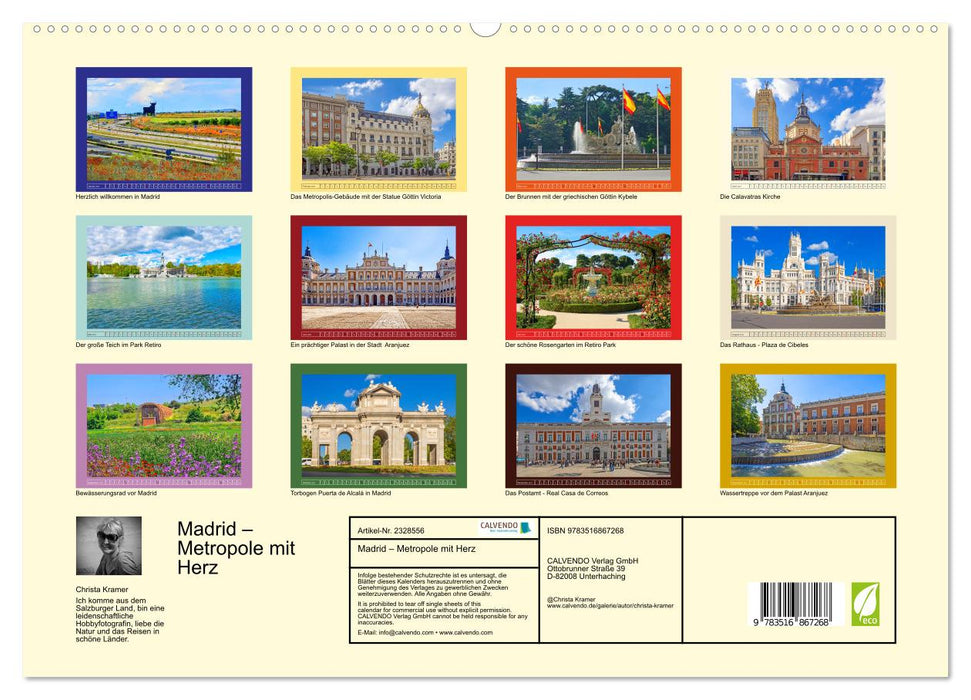 Madrid – Metropole mit Herz (CALVENDO Premium Wandkalender 2027)