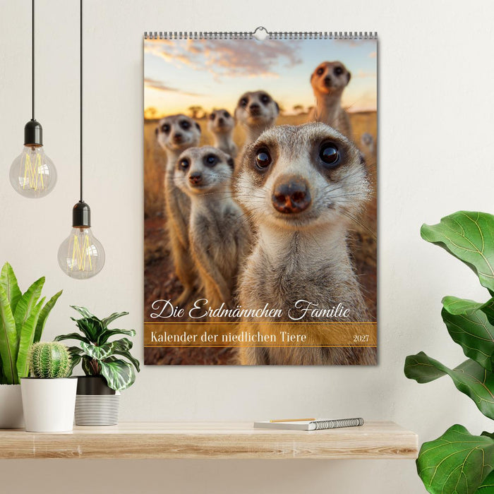 Die Erdmännchen Familie - Kalender der niedlichen Tiere (CALVENDO Wandkalender 2027)