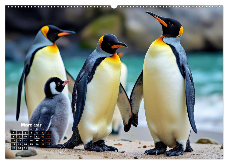 Mit den Pinguinen (CALVENDO Premium Wandkalender 2027)