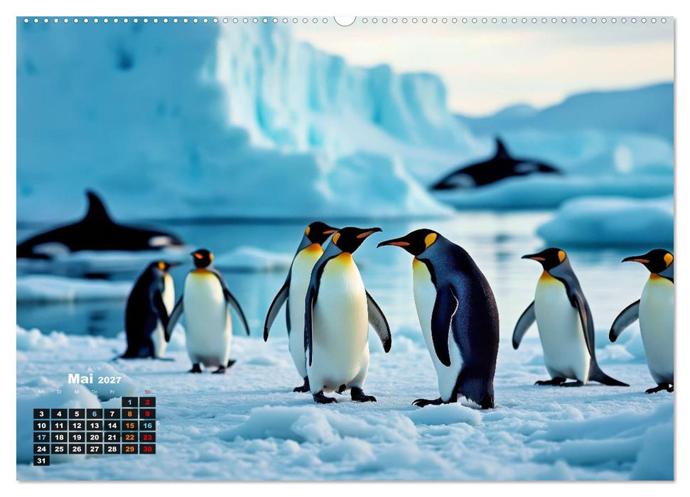 Mit den Pinguinen (CALVENDO Premium Wandkalender 2027)