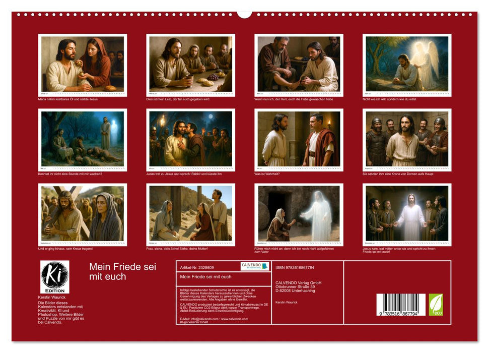 Mein Friede sei mit euch (CALVENDO Premium Wandkalender 2027)