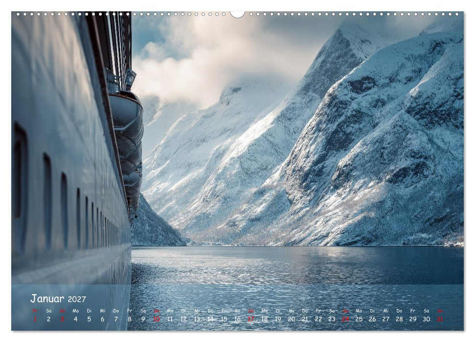 Kreuzfahrtschiffe Kalender - Kreuzfahrten und Giganten der Meere (CALVENDO Wandkalender 2027)