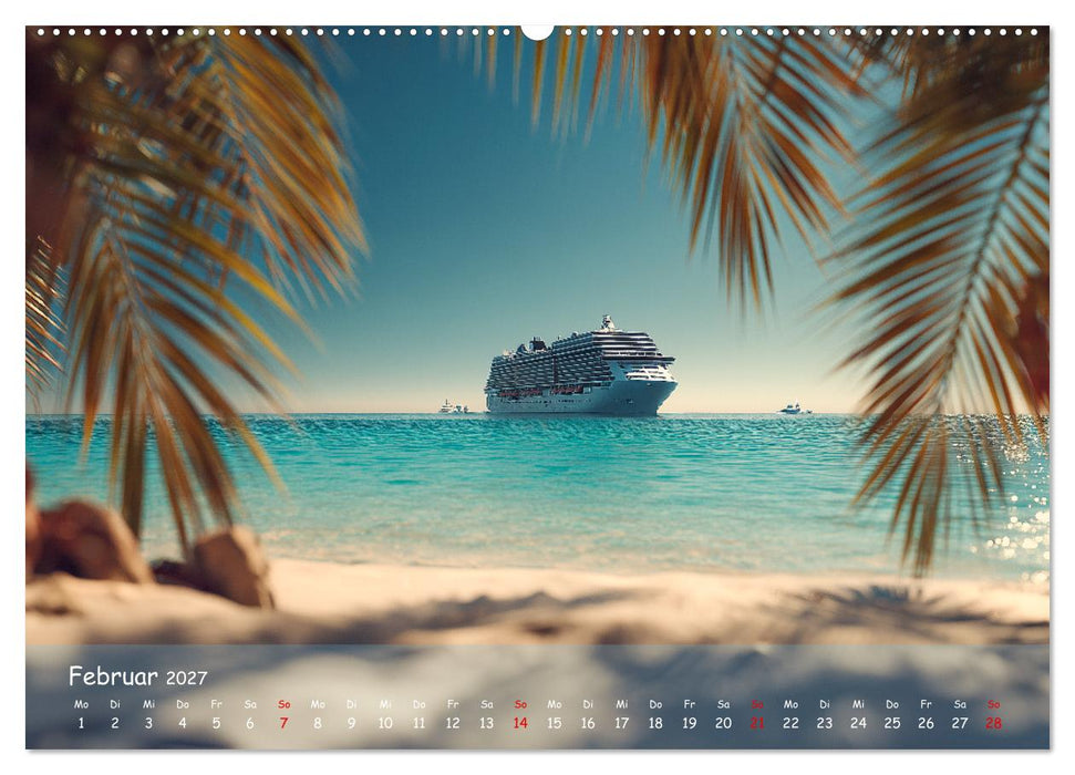 Kreuzfahrtschiffe Kalender - Kreuzfahrten und Giganten der Meere (CALVENDO Wandkalender 2027)
