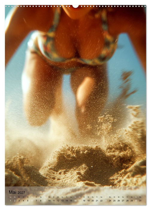 Frauen beim Beachvolleyball - Sonne, Sand, Bewegung (CALVENDO Premium Wandkalender 2027)