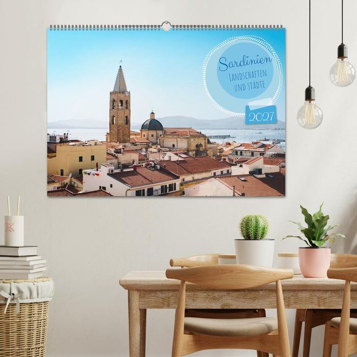 Sardinien. Schöne Landschaften und bunte Städte. (CALVENDO Wandkalender 2027)
