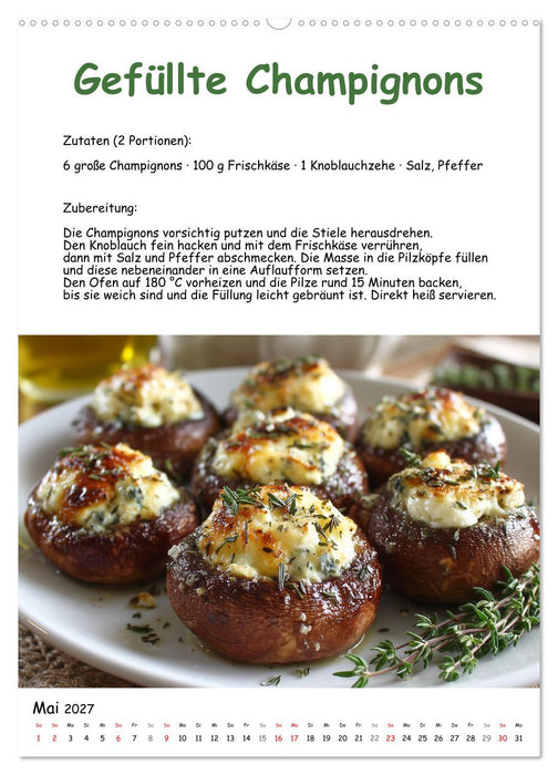 Low Carb - Rezepte ohne Kohlenhydrate zum Abnehmen (CALVENDO Wandkalender 2027)