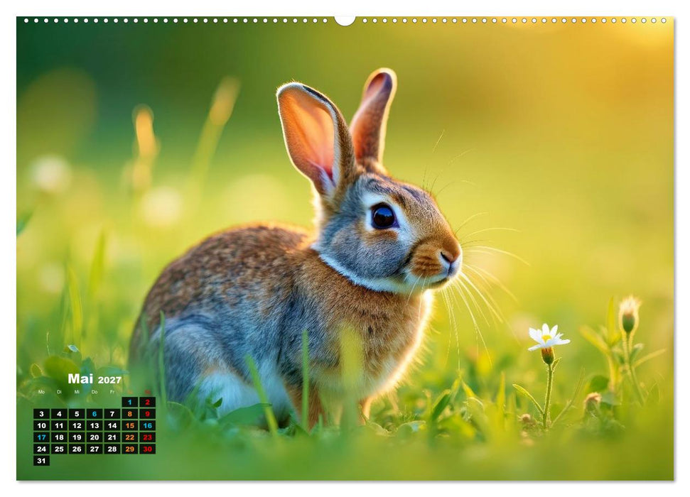Kuschelige Kaninchen (CALVENDO Premium Wandkalender 2027)