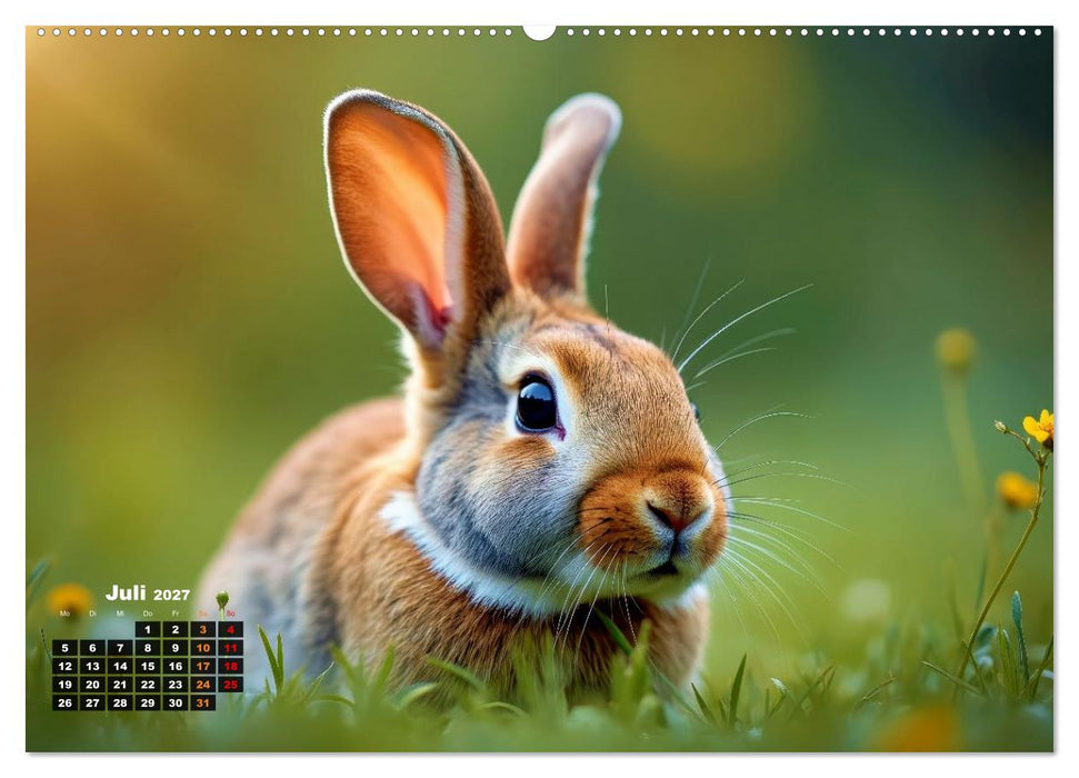 Kuschelige Kaninchen (CALVENDO Premium Wandkalender 2027)