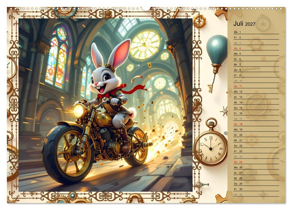 Hopp, Hopp durchs Zahnradland (CALVENDO Premium Wandkalender 2027)