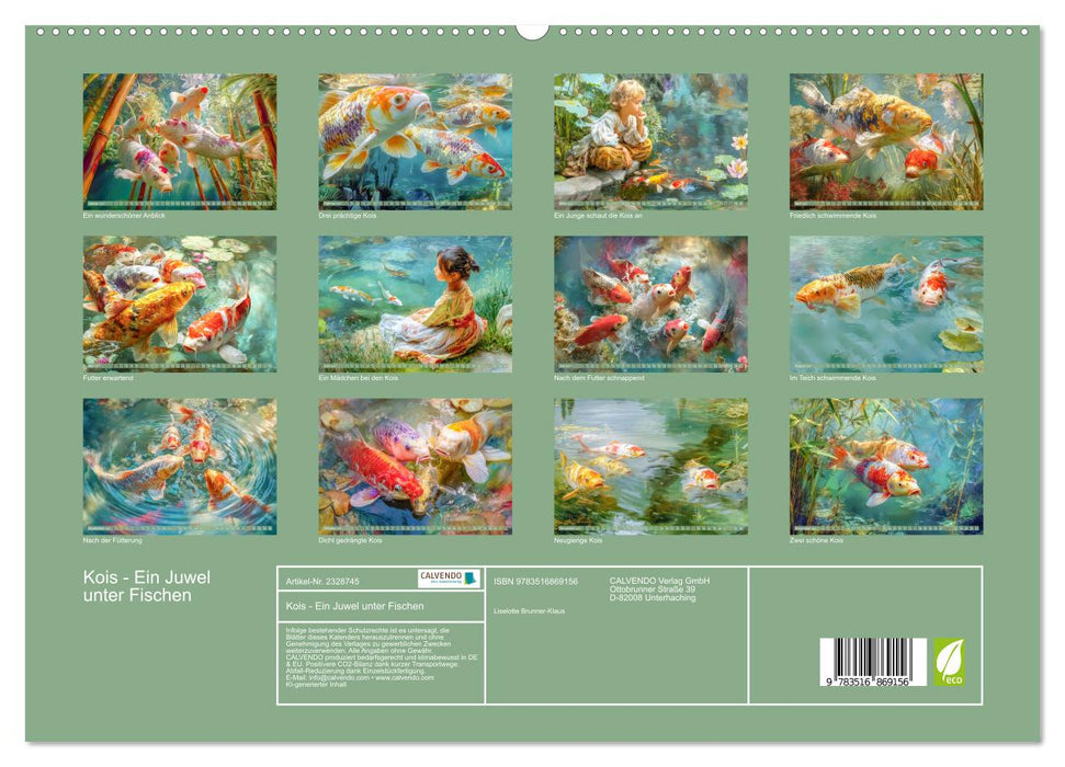 Kois - Ein Juwel unter Fischen (CALVENDO Premium Wandkalender 2027)