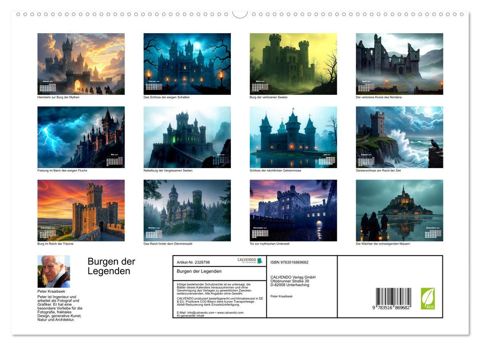 Burgen der Legenden (CALVENDO Premium Wandkalender 2027)